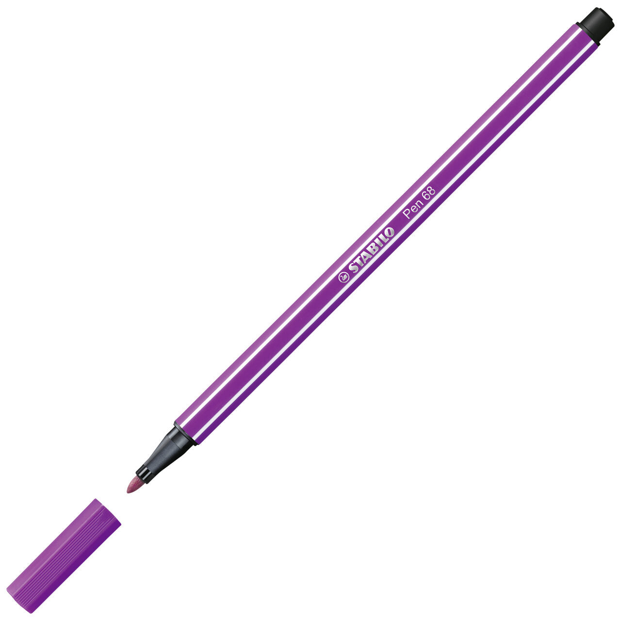 STABILO Pen 68 Filzstift lila – 1 mm Einzelstift