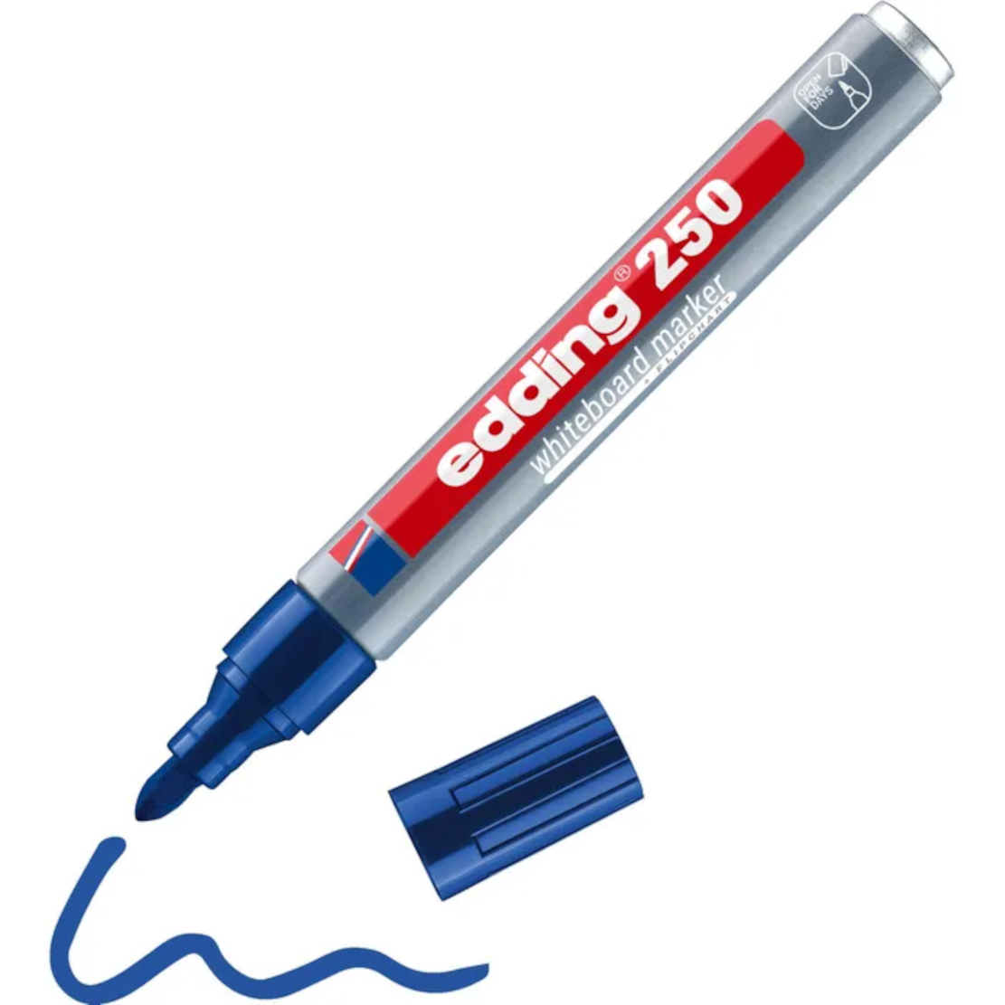 edding 250 Whiteboardmarker blau – Rundspitze 1,5–3 mm