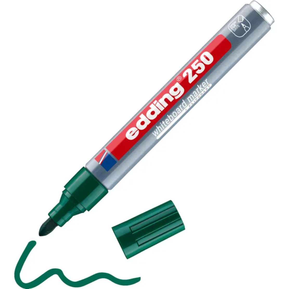 edding 250 Whiteboardmarker grün – Rundspitze 1,5–3 mm
