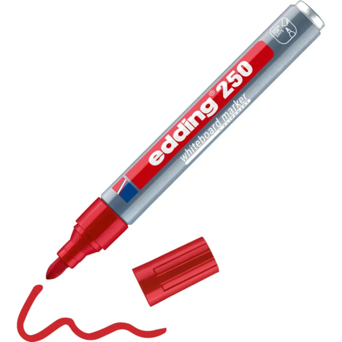 edding 250 Whiteboardmarker rot – Rundspitze 1,5–3 mm