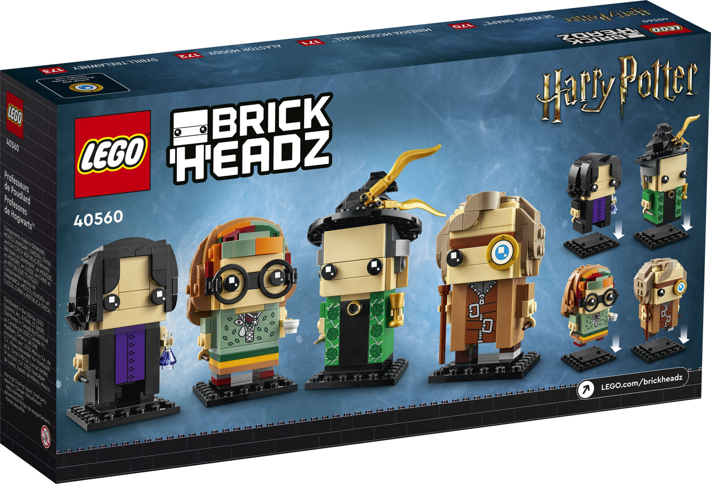 LEGO® BrickHeadz 40560 Die Professoren von Hogwarts™ - 601 Teile