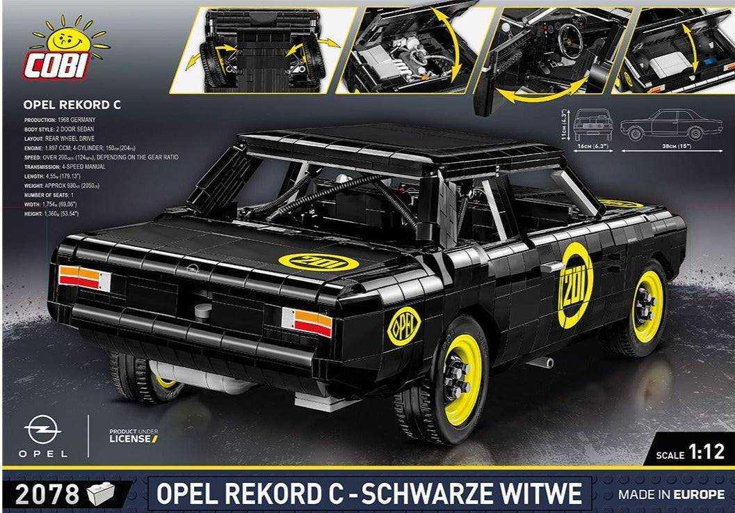 COBI 24333 - Autos Maßstab 1:12 - Opel Rekord C Schwarze Witwe - 2078 Teile - Peer Online Shop