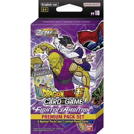 Dragon Ball Super Card Game - Premium Pack PP10 BT19 - Zenkai Series Set 02 - Fighter´s Ambition (englisch) - 4 Boosterpacks - Peer Online Shop