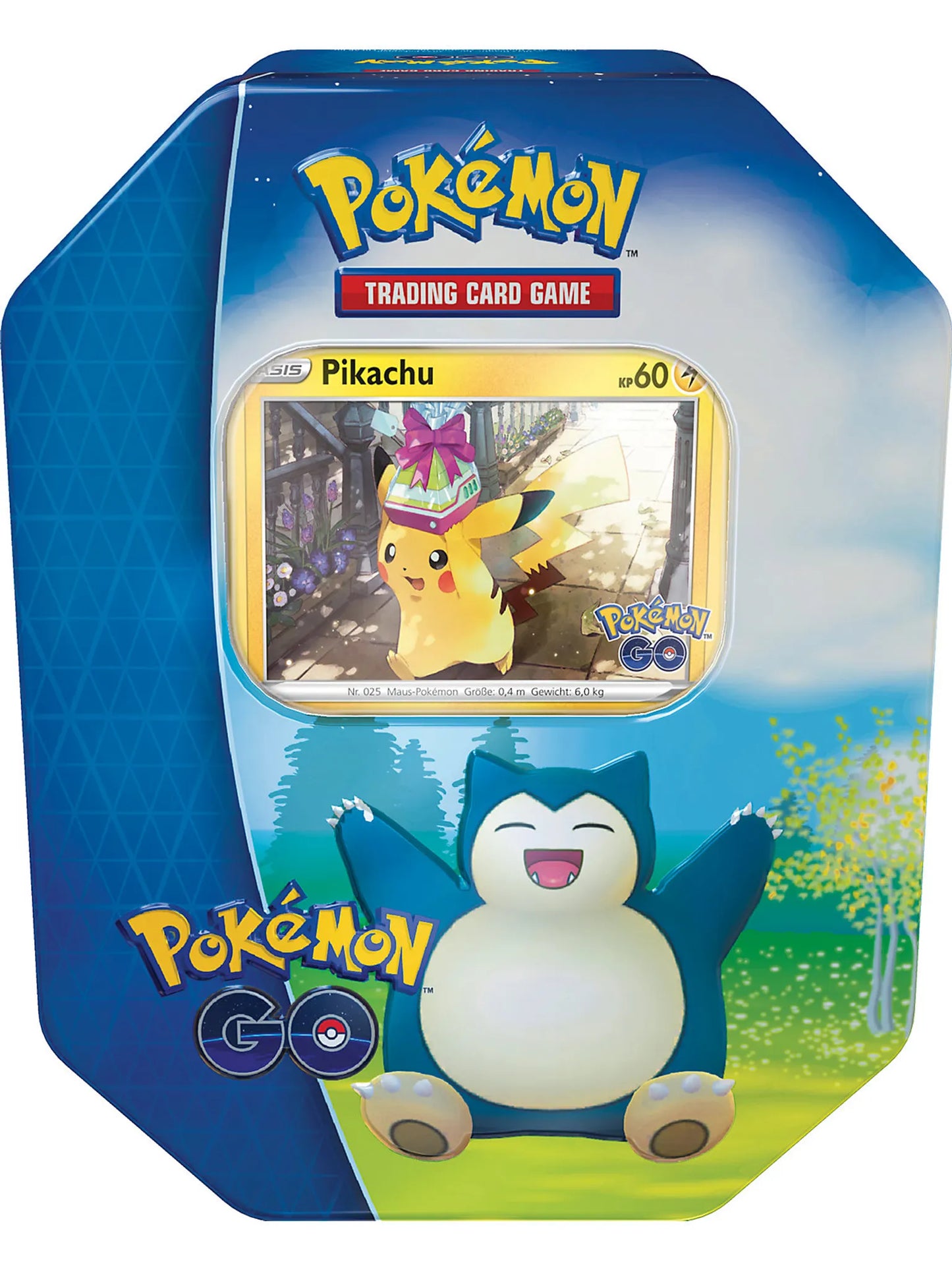 Pokemon GO: Relaxo Snorlax Tin Box - English TCG Cards - 4 Boosterpacks - Peer Online Shop