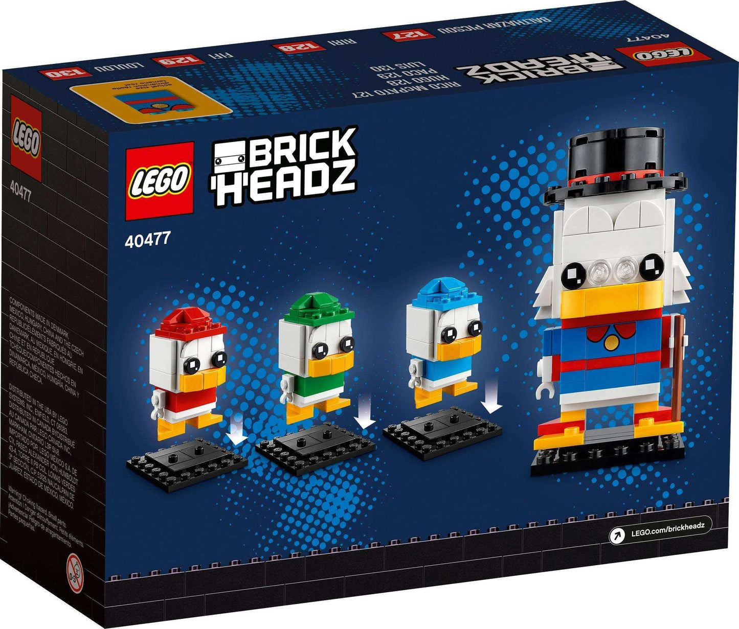 LEGO® BrickHeadz 40477 Dagobert Duck, Tick, Trick & Track - Peer Online Shop