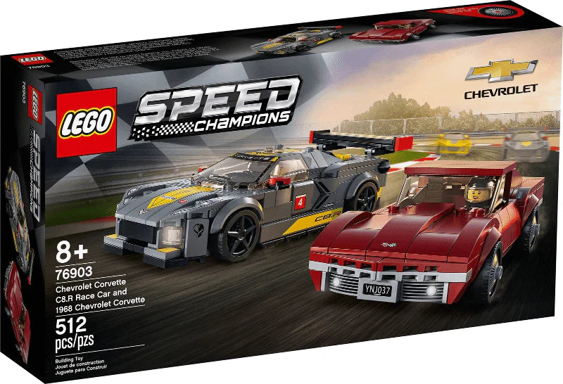 LEGO® Speed Champions 76903 Chevrolet Corvette C8.R & 1968 Chevrolet Corvette - 512 Teile - Peer Online Shop