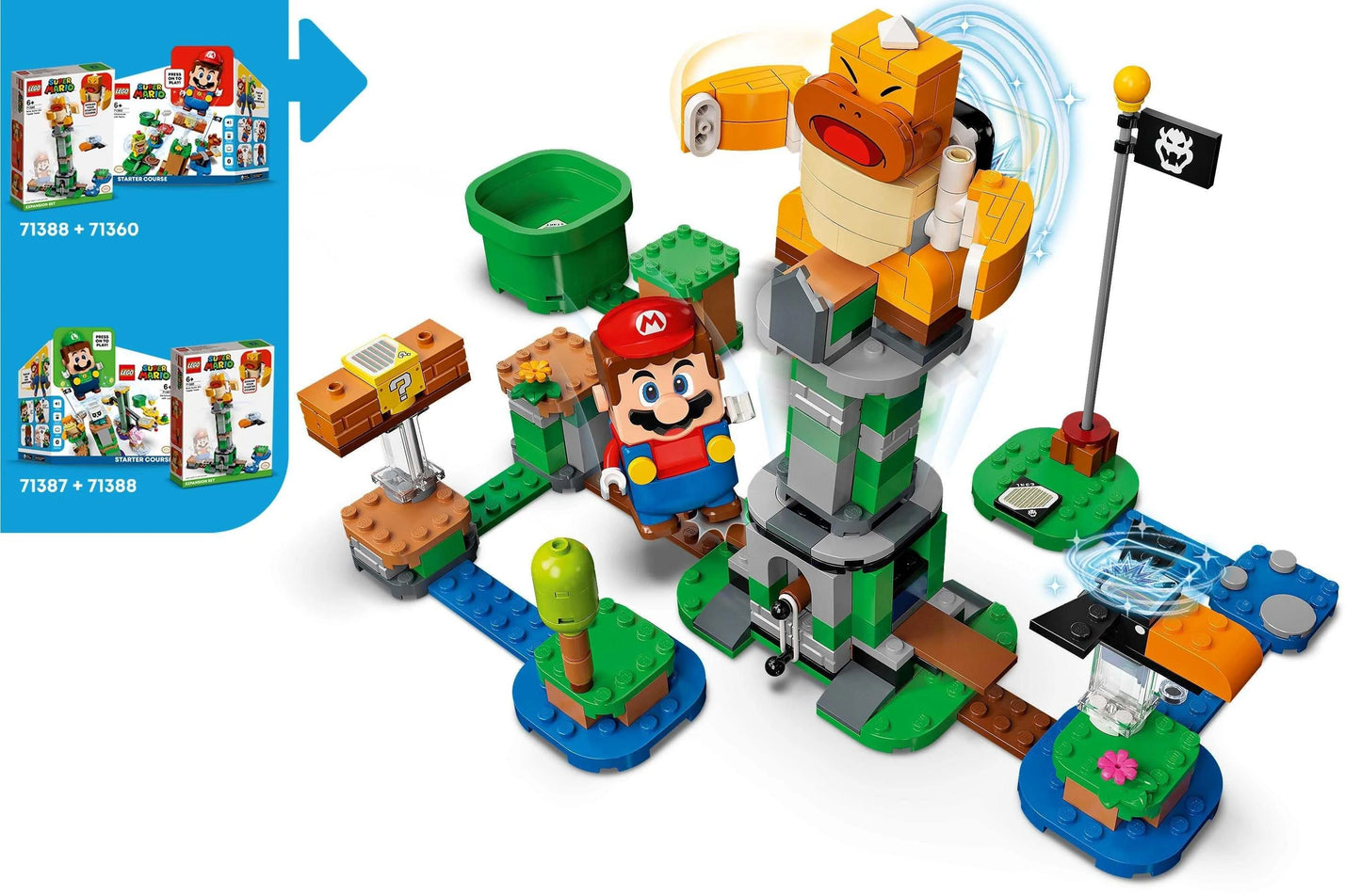 LEGO® Super Mario 71388 Kippturm mit Sumo-Bruder-Boss – Erweiterungsset - 231 Teile - Peer Online Shop