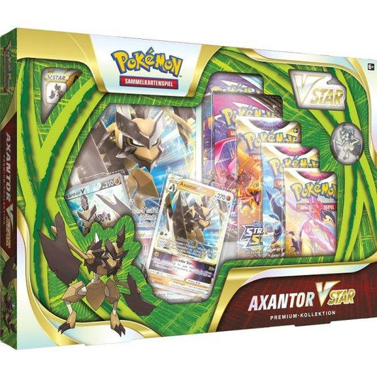 Pokémon Axantor VStar Premium Kollektion - Deutsches Sammelkartenspiel - 5 Booster Packs - Peer Online Shop