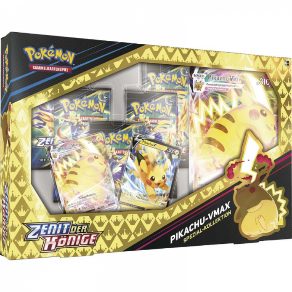 Pokemon Zenit der Könige: Pikachu-VMAX Spezial-Kollektion (deutsch) - 5 Booster Packs