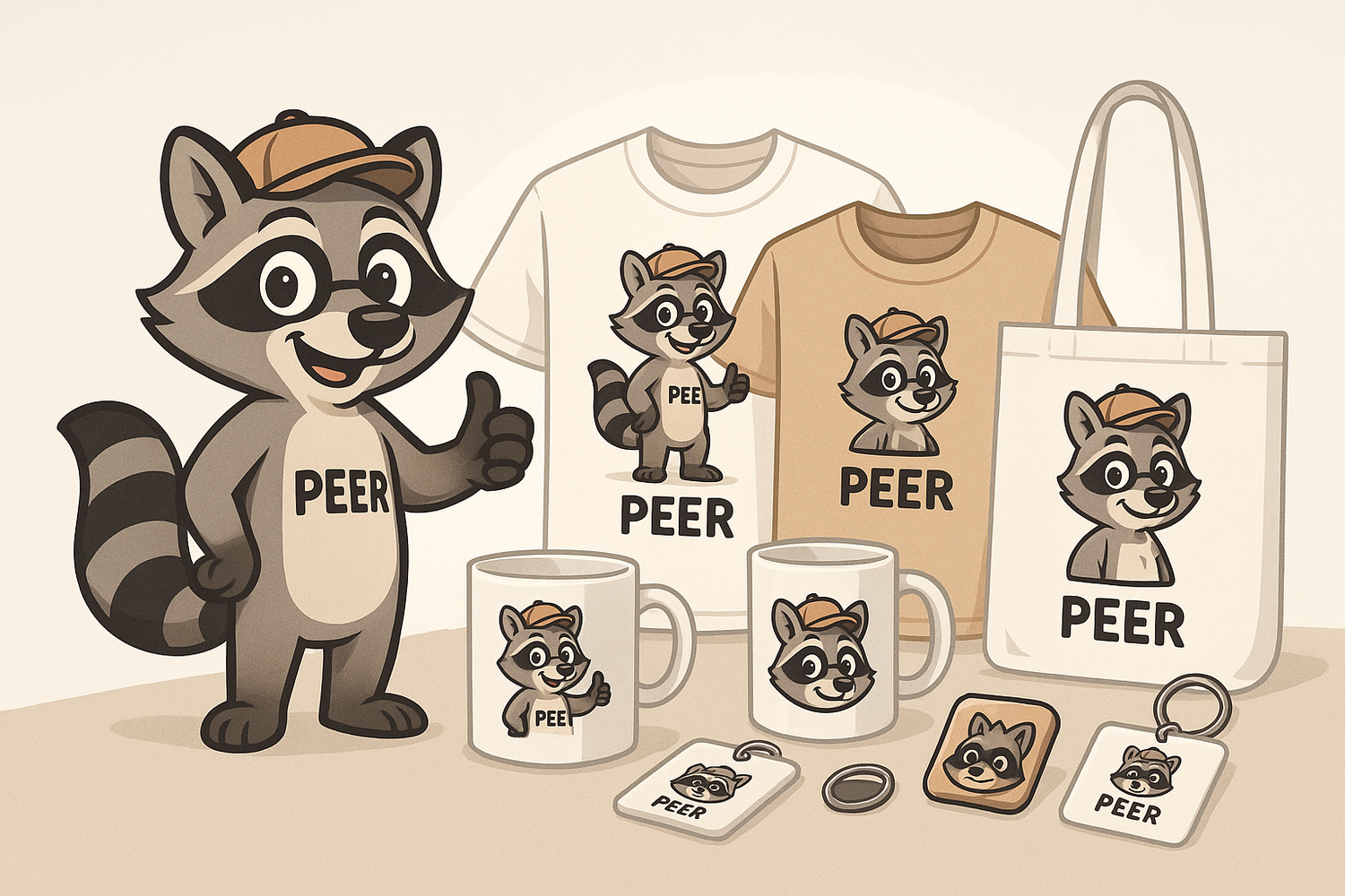 Peer's Merchandise - Clever wie ein Waschbär!