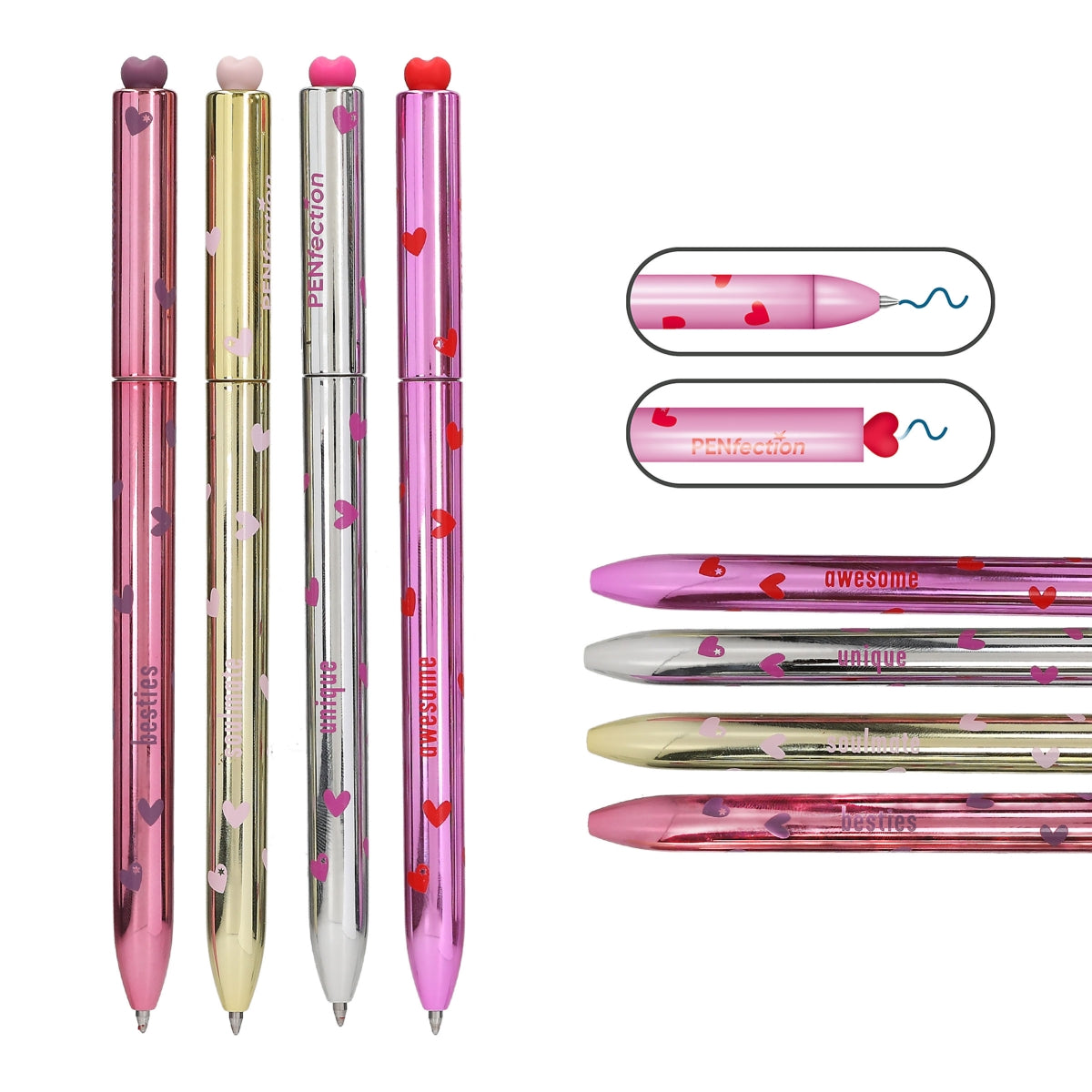 PENfection Twist Herz Gelstift - 1 von 4 Designs zufällig