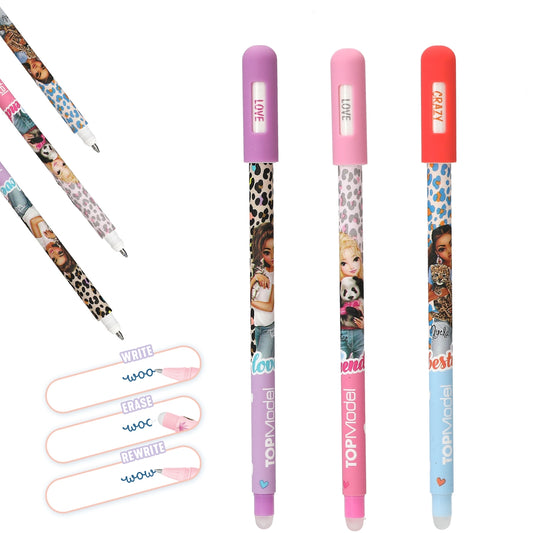 TOPModel Radierbare Gelstifte mit Stimmungs-Statement - 3er Set