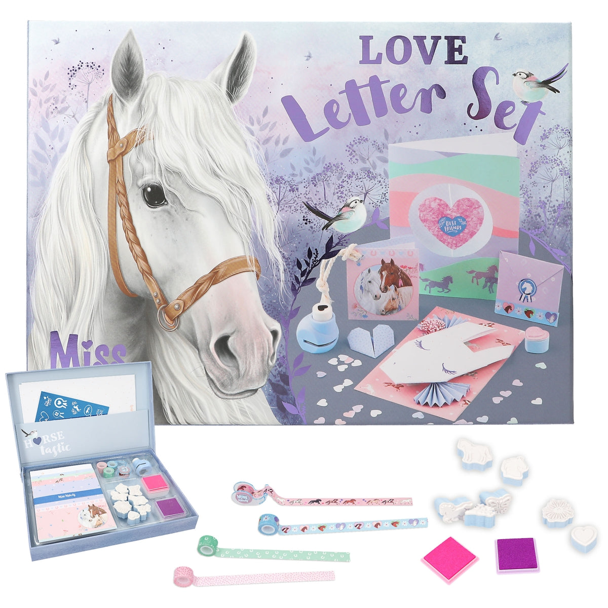 Miss Melody Love Letter Set - Briefpapier mit Stempel & Sticker