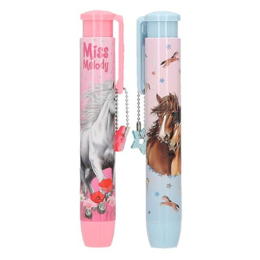 Miss Melody 1x Push Radierer - Magischer Radierstift mit süßem Anhänger