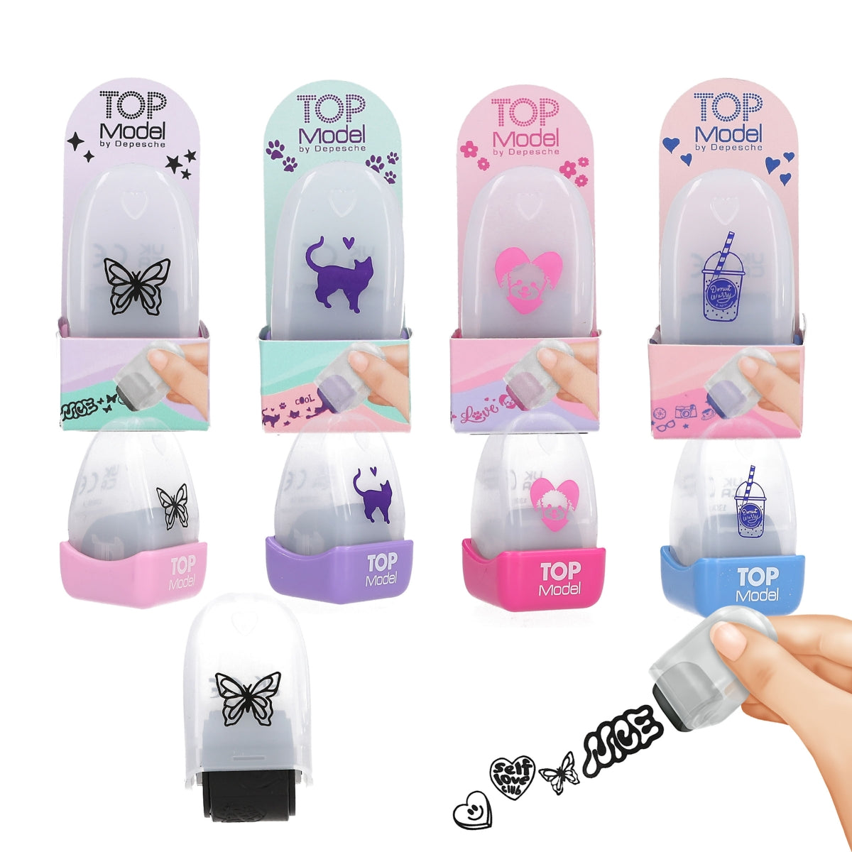 TOPModel Stempelroller - 4 Designs (sortiert)