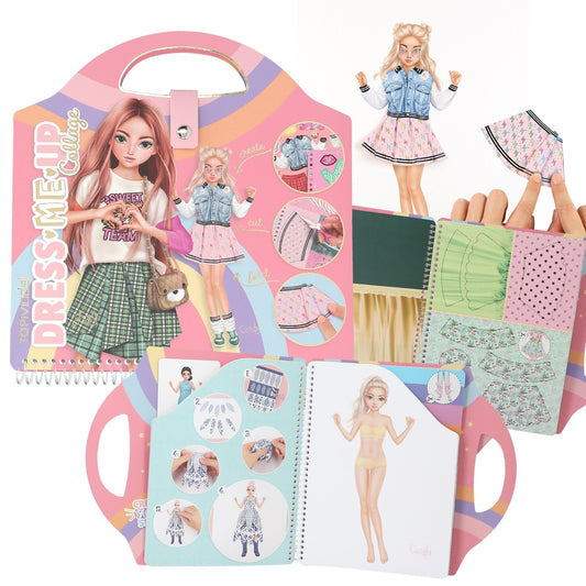 TOPModel Dress Me Up Collage Book - Kreatives Malbuch