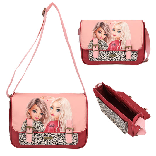 TOPModel Umhängetasche LEOHEART - Stylische Leo-Print Tasche für Mädchen