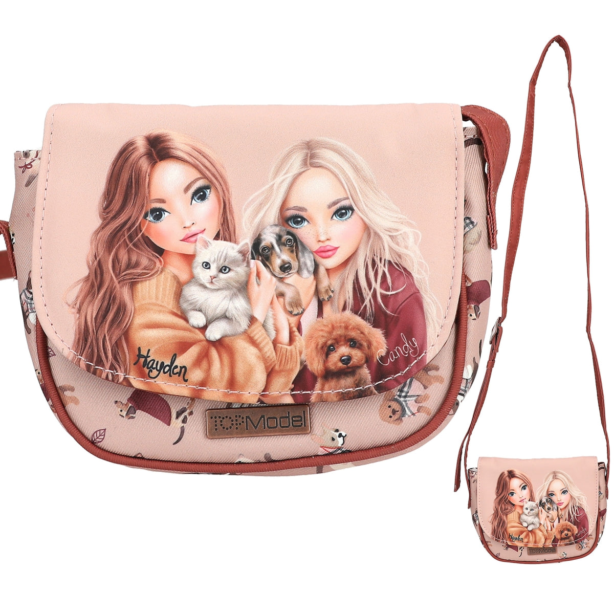 TOPModel Umhängetasche FUR EVER FRIENDS Rosa Kupfer
