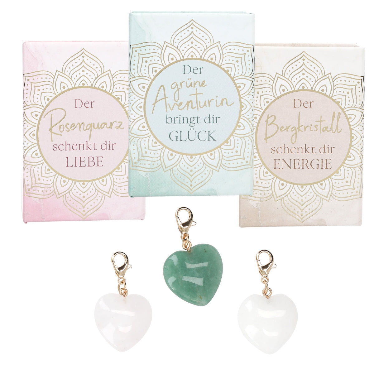 Heart Moments 1x Edelstein Herzanhänger - Energetischen Eigenschaften