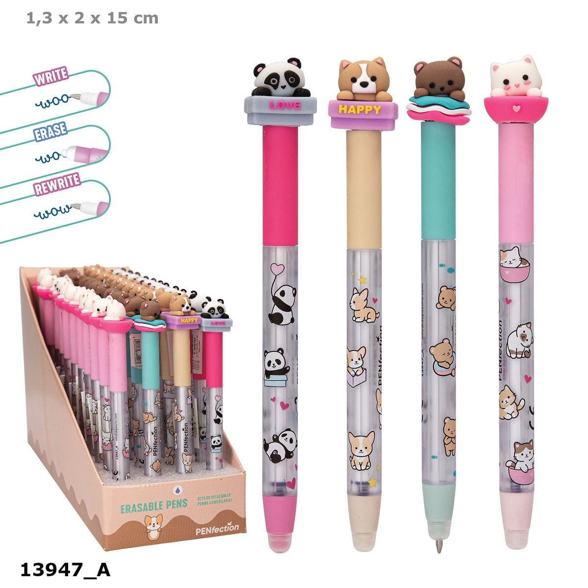 PENfection Lolli Riot Gelstift mit Spinner – 1 von 4 Designs, zufällig