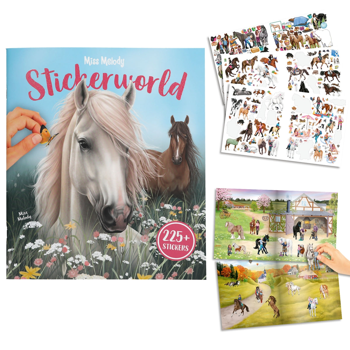 Miss Melody Stickerworld - Pferde-Stickerbuch