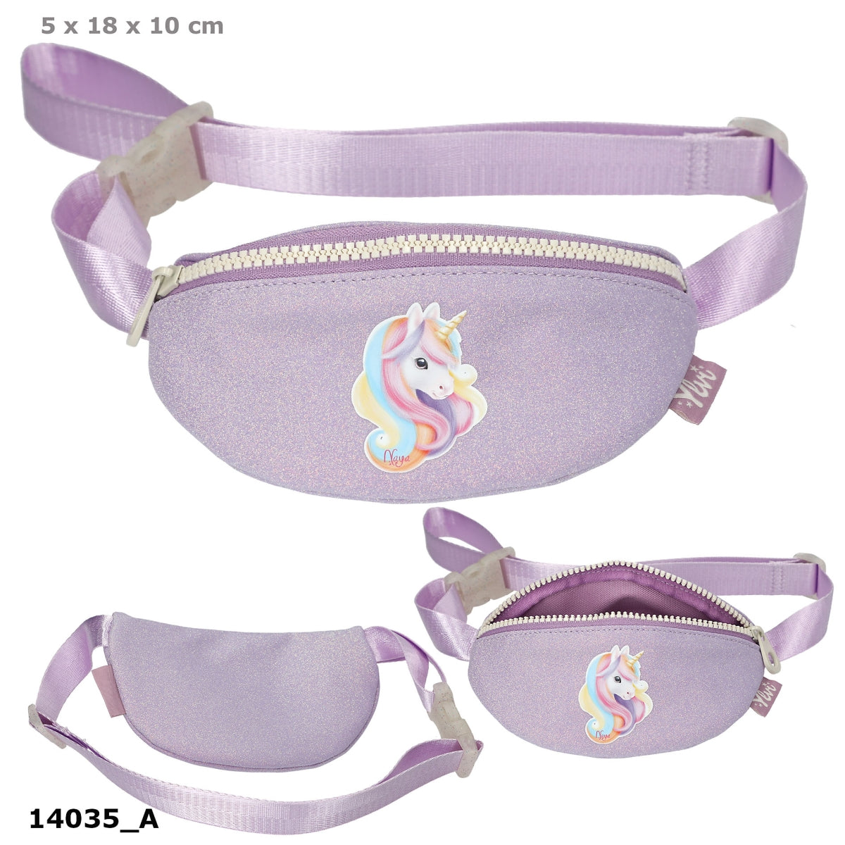 Ylvi Crossbag SUGAR POP lila mit verstellbarem Gurt