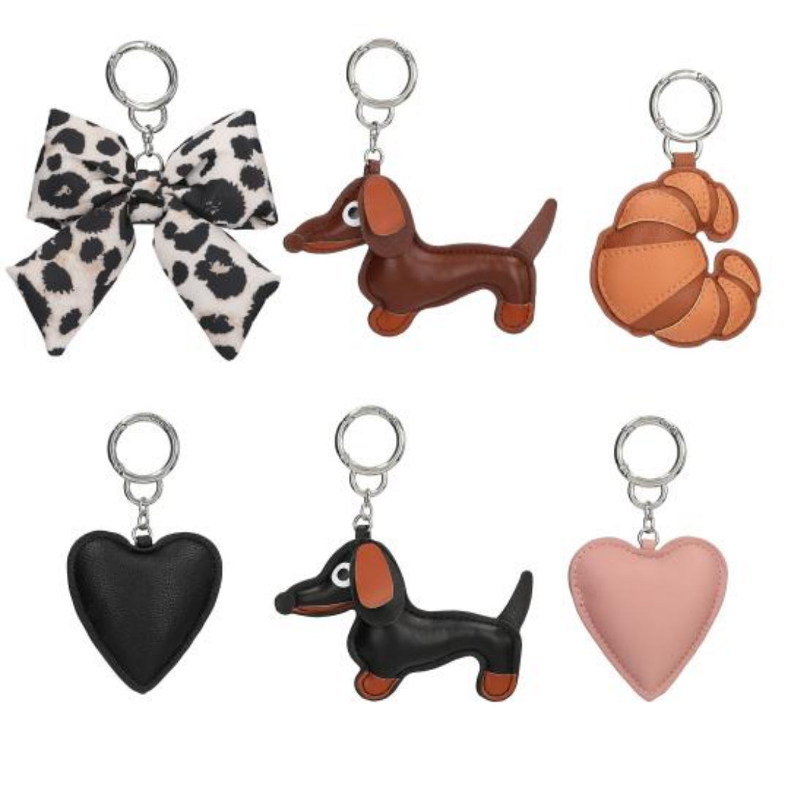 LOVIES Taschenanhänger schwarzes Herz - Stylischer Charm