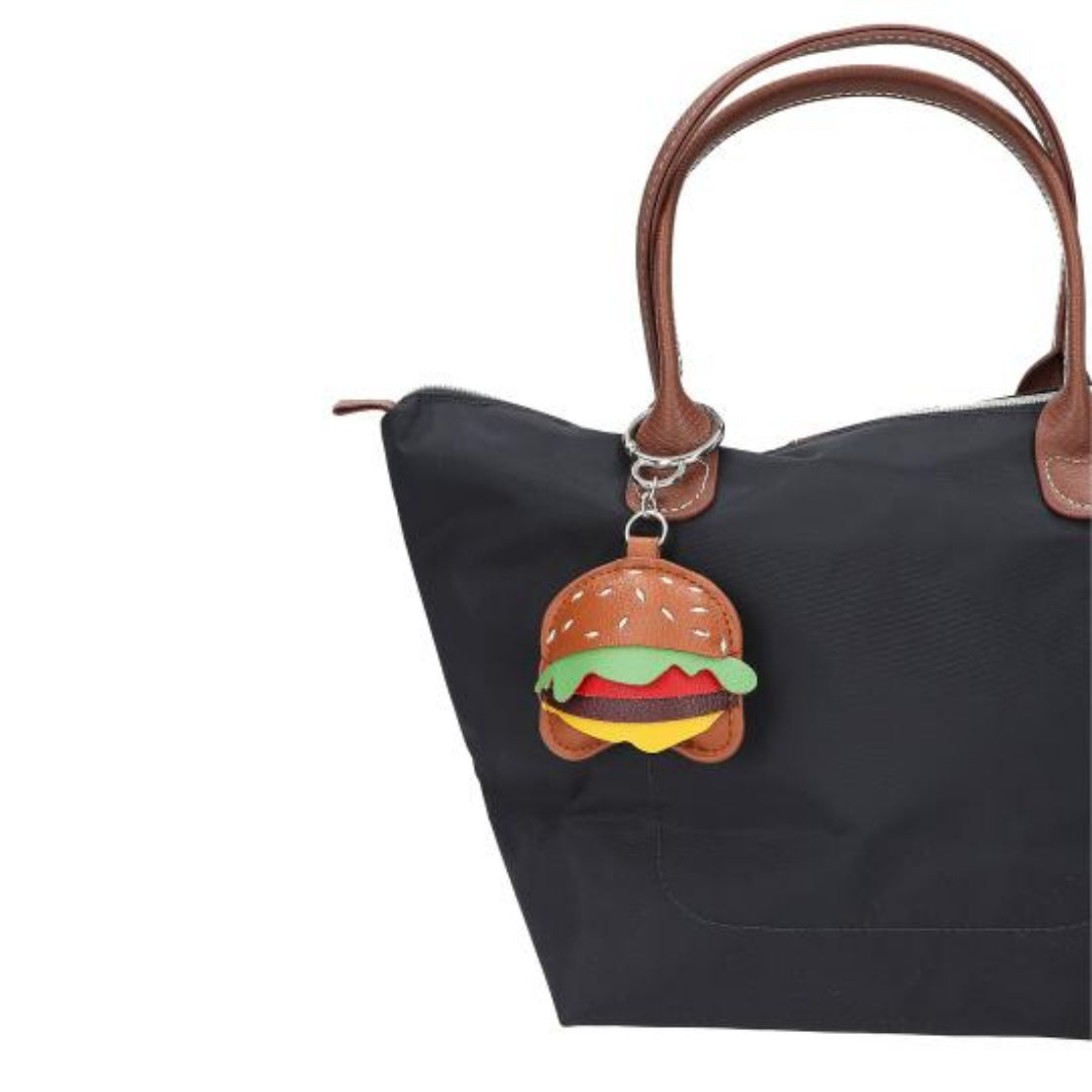 LOVIES Taschenanhänger Hamburger - Stylischer Karabiner-Charm