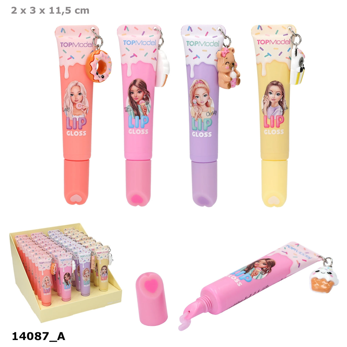 DEPESCHE TOPModel Lipgloss CANDY GLAM - 1 v. 4 Designs