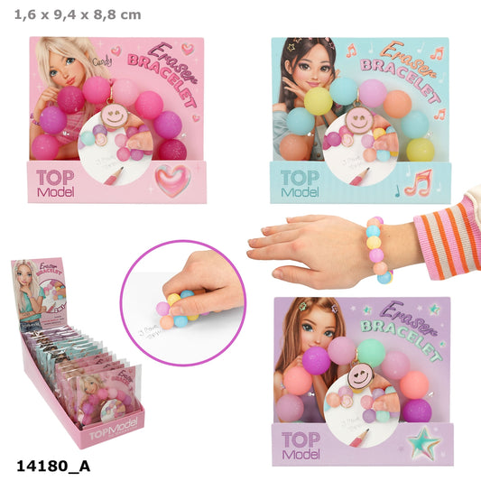 TOPModel Radierer-Armband – 1 von 3 Designs, zufällig