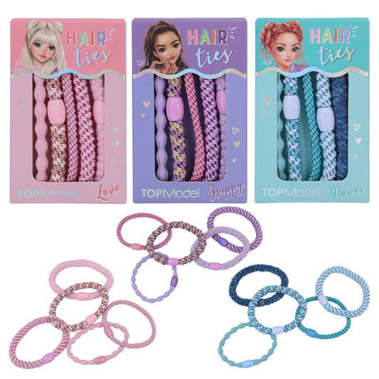 TOPModel Haargummi Set Geschenkbox – 1 von 3 Farben, zufällig
