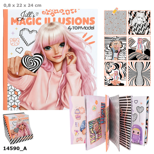 TOPModel Malbuch Jills Magic Illusions, 64 Seiten