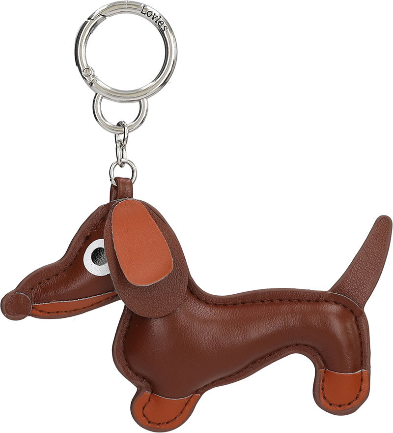 Taschenanhänger brauner Dackel - Süßer Schlüsselanhänger Hund