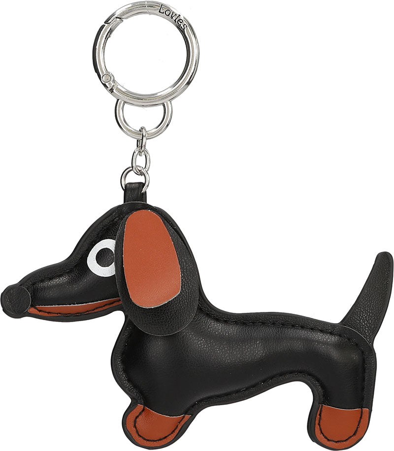 Dackel Taschenanhänger schwarz - süßer Hunde-Charm