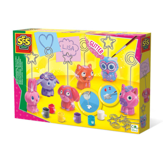 SES Creative Notizhalter gießen und anmalen - Kreatives Gips-Bastelset für Kinder