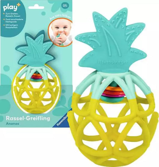 Ravensburger Baby Rassel-Greifling Ananas - Fördert Motorik & Sinne
