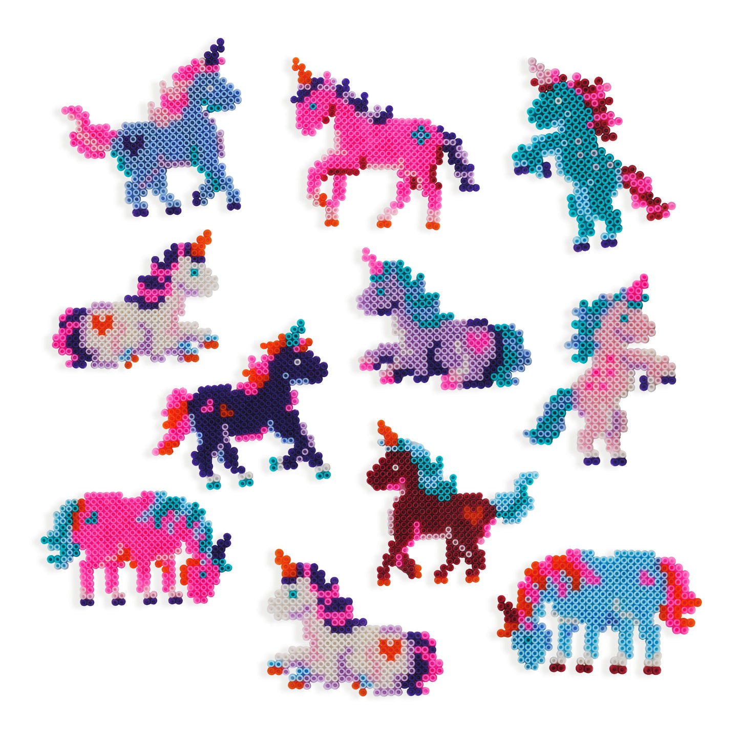 SES Creative Bügelperlen Einhornwelt – 4000 Perlen, 11 Einhörner