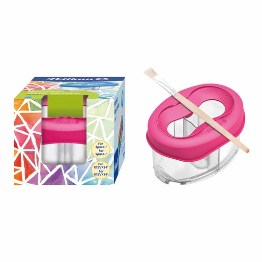 Pelikan Wasserbox Space+ magenta - Hochwertige Wasserbox für Schulmalkasten