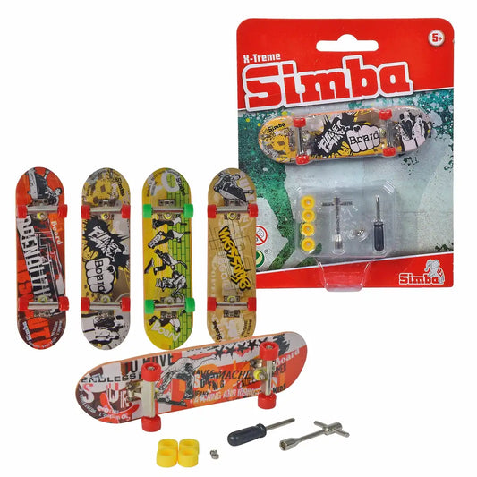 Spielzeug Finger Skateboard mit Zubehör bedruckt 6fach sortiert