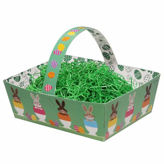 Osterkorb mit Ostergras 13x16cm | Xmas-and-more