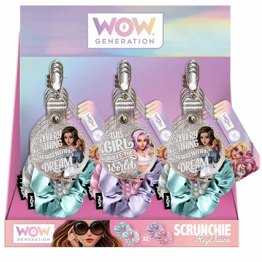 WOW GENERATION Schlüsselanhänger mit 2 Haargummis sortiert