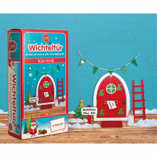 Magische Wichteltüre Elf Edition - Weihnachtszauber für Kinder 18,5x9,5x5cm