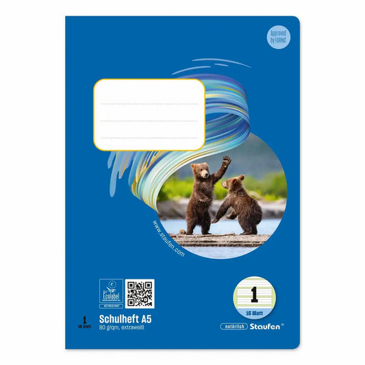 Staufen Schulheft Style Lineatur 1 liniert DIN A5 - 16 Blatt 80g/m²