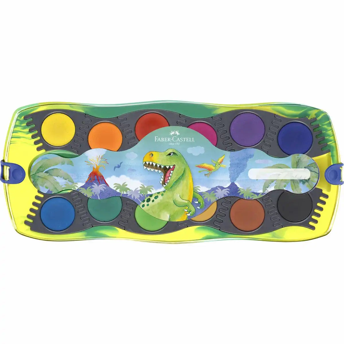 Pelikan Space+ Deckfarbkasten 12 Farben - Malkasten grün