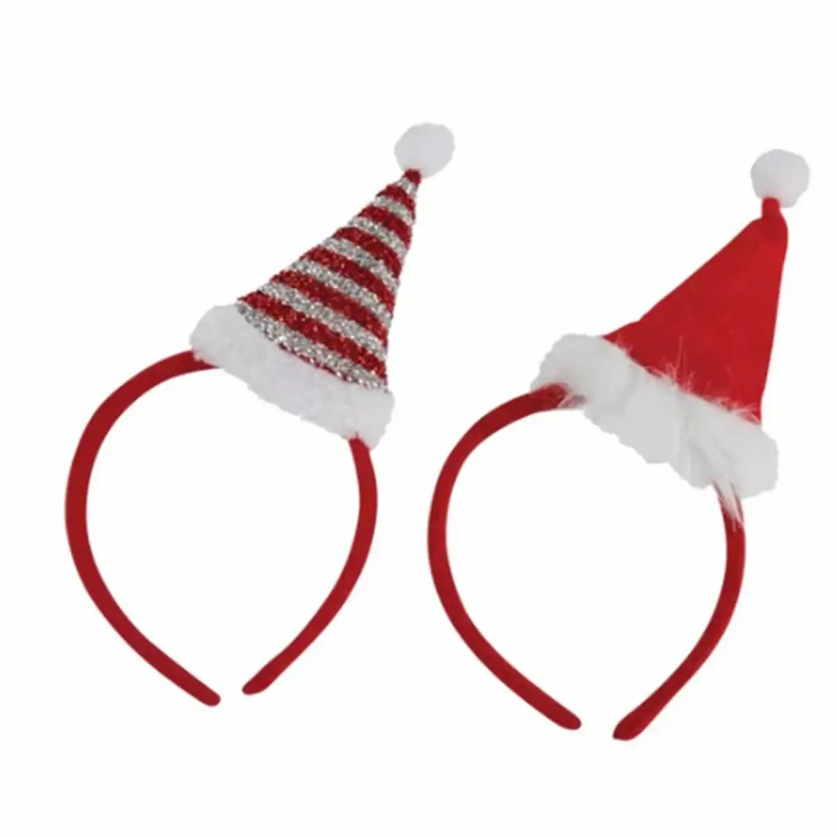 Haarreif Weihnachtsmütze rot - sortierter Artikel