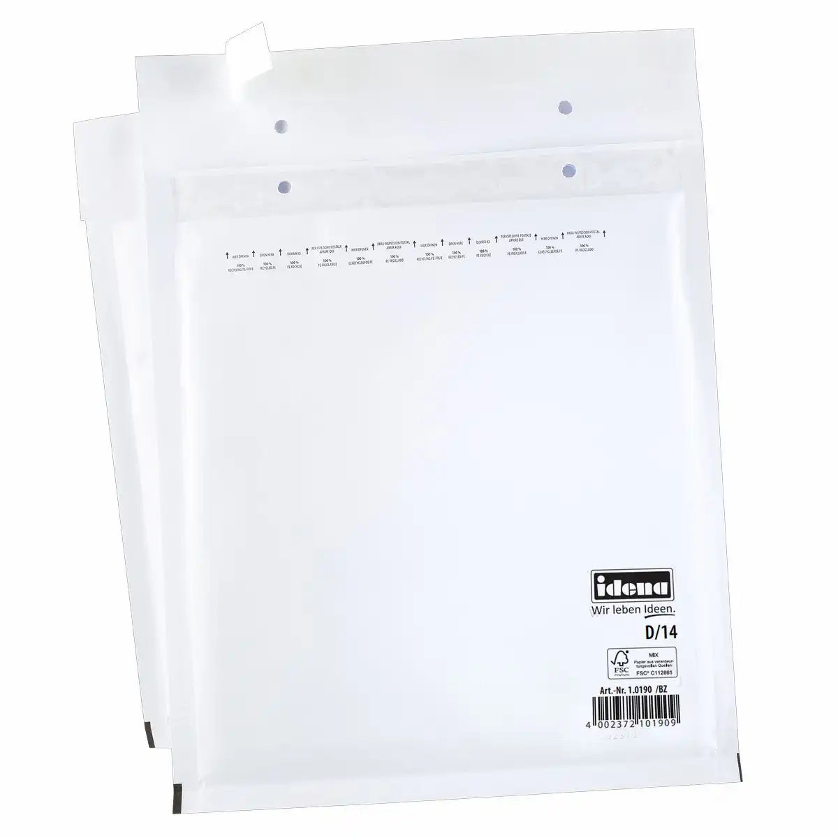 Idena Luftpolstertaschen D/14 - Sichere Polsterung für Ihre Sendungen (20x27,5cm)