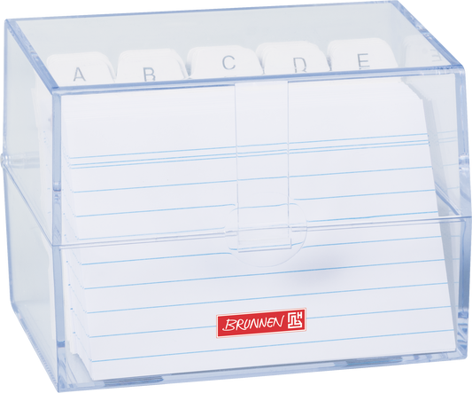 Karteibox A7 Transparent - Perfekte Organisation für 200 Karteikarten