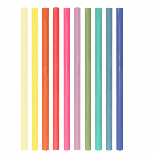 Geschenkpapier Uni Neutral 70x200cm - 10 Rollen Sortiert