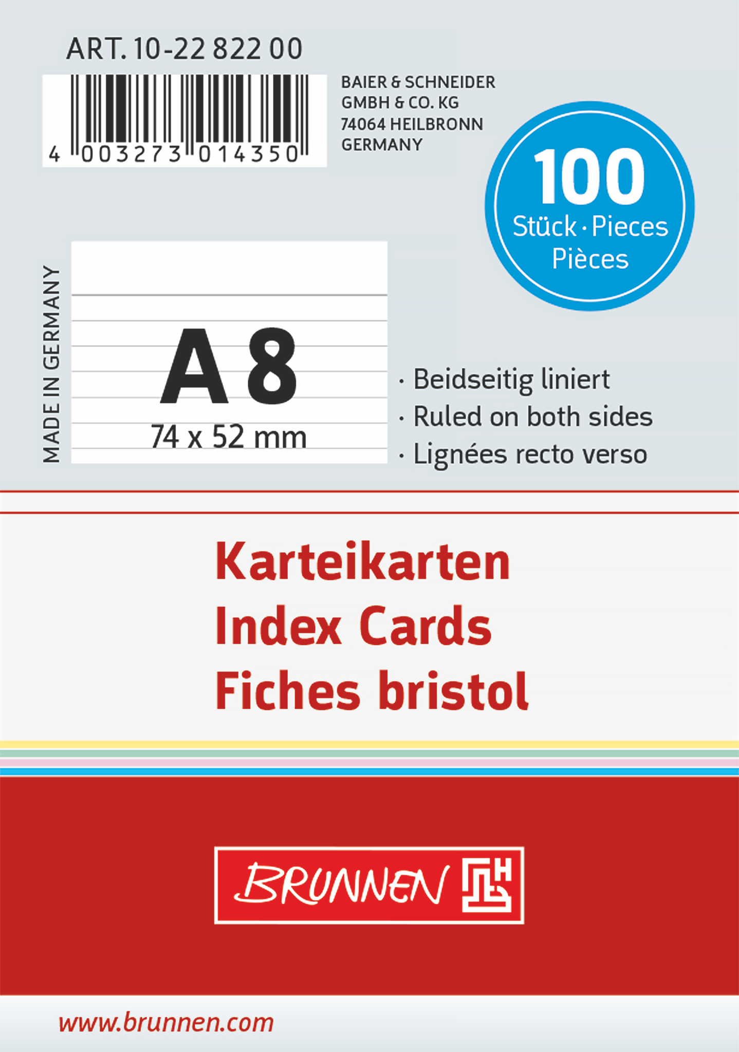 Karteikarten A8 liniert - Premium Qualität für perfekte Organisation