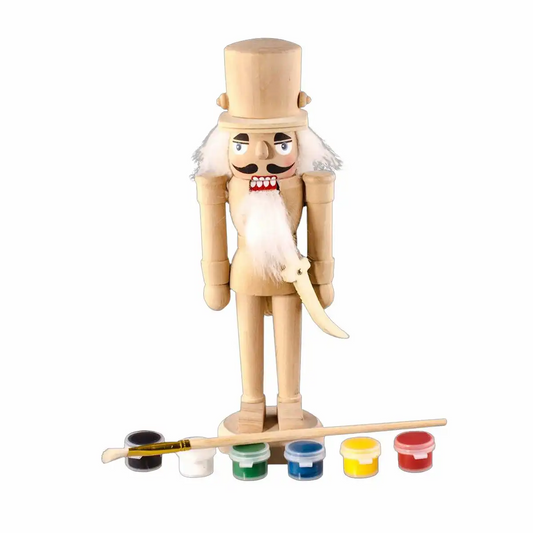 KNOX Nussknacker Bastelset 19cm - mit Pinsel & 6 Farben